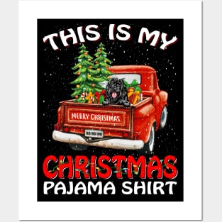 This Is My Christmas Pajama Shirt Portuguese Truck Tree Posters and Art